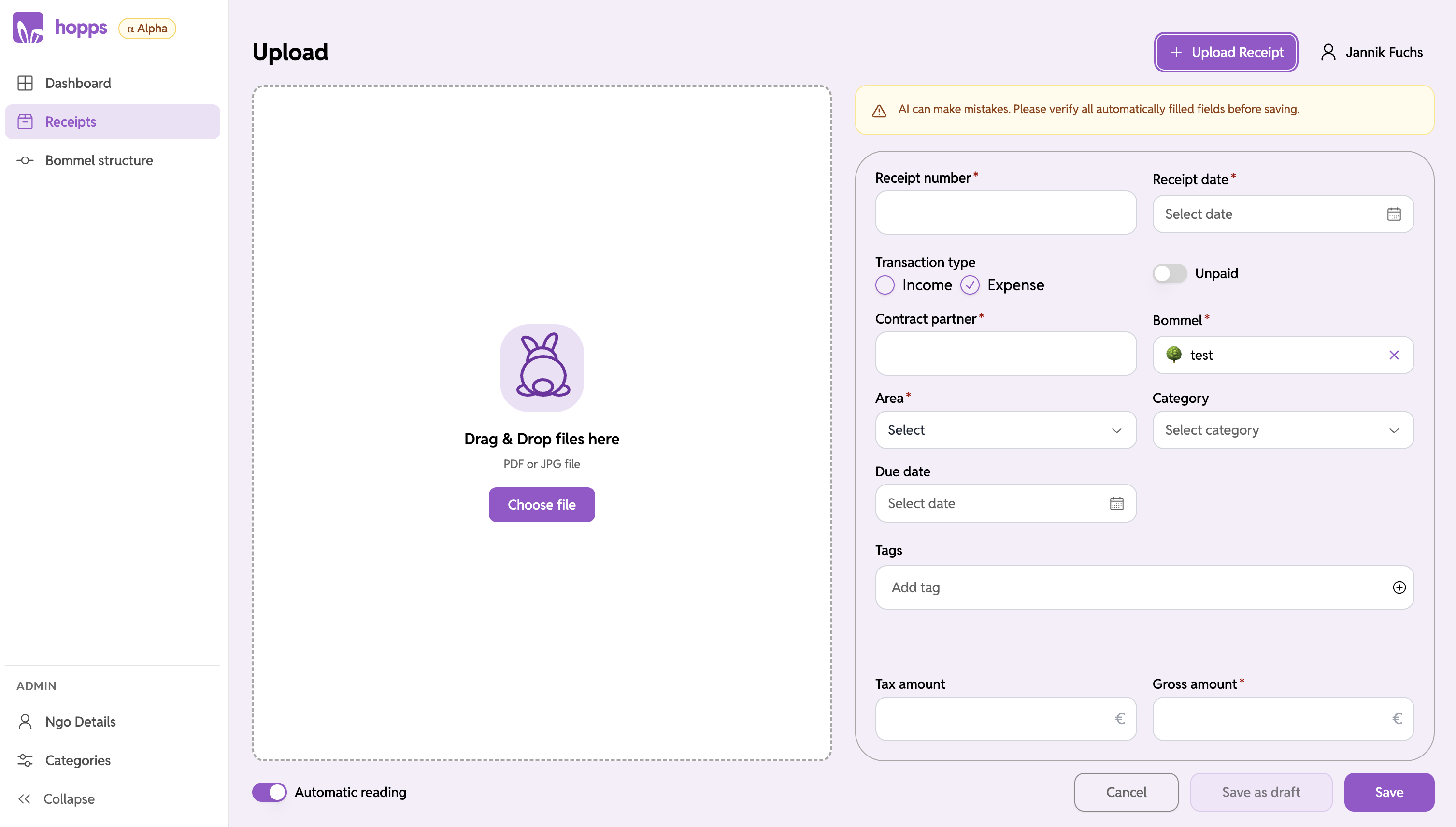 Hopps App Screenshot